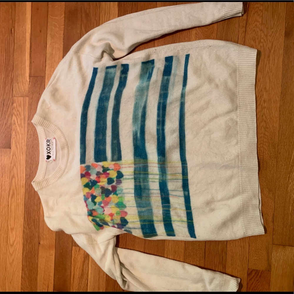 Kerri Rosenthal drippy heart sweater